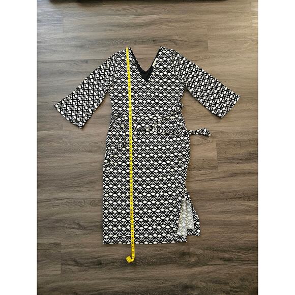 Boden Women's Black and White Amy Jersey Midi Dress Size Medium - Picture 13 of 14